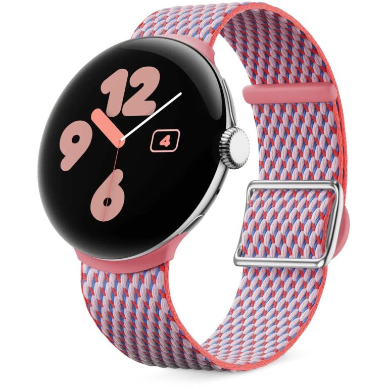Orë e mençur Google Pixel Watch 3- 45mm Woven Band - Rozë