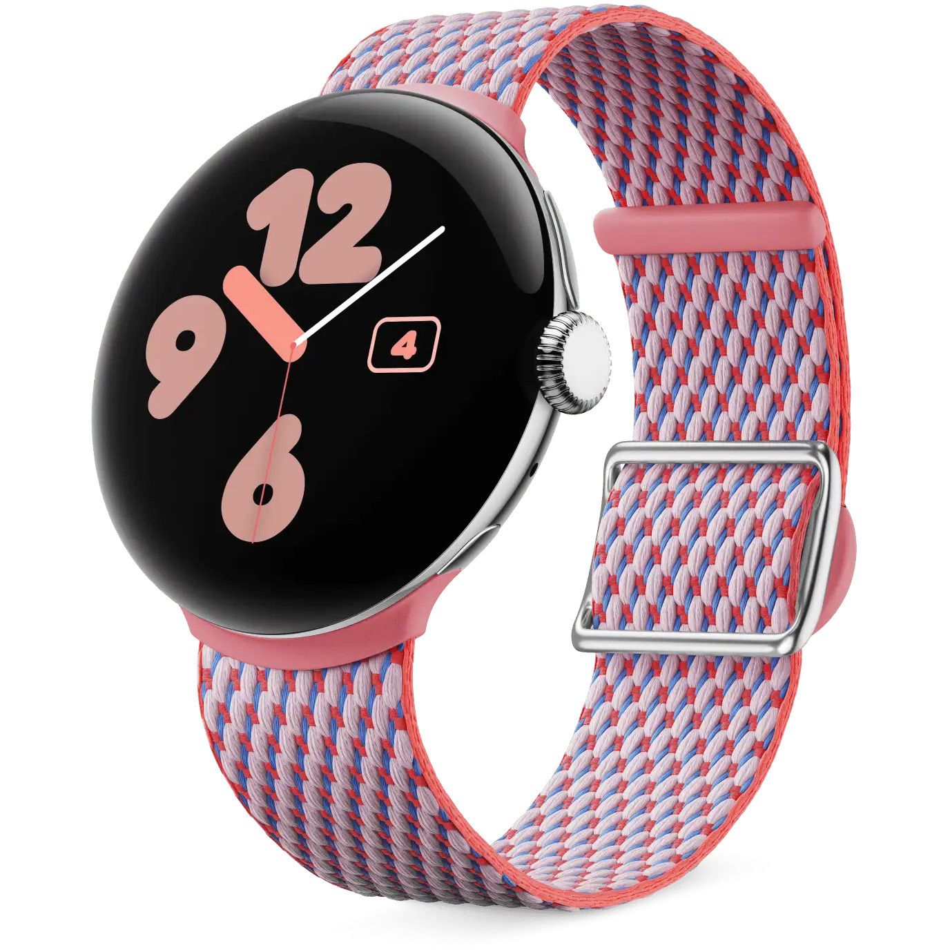 Orë e mençur Google Pixel Watch 3- 45mm Woven Band - Rozë
