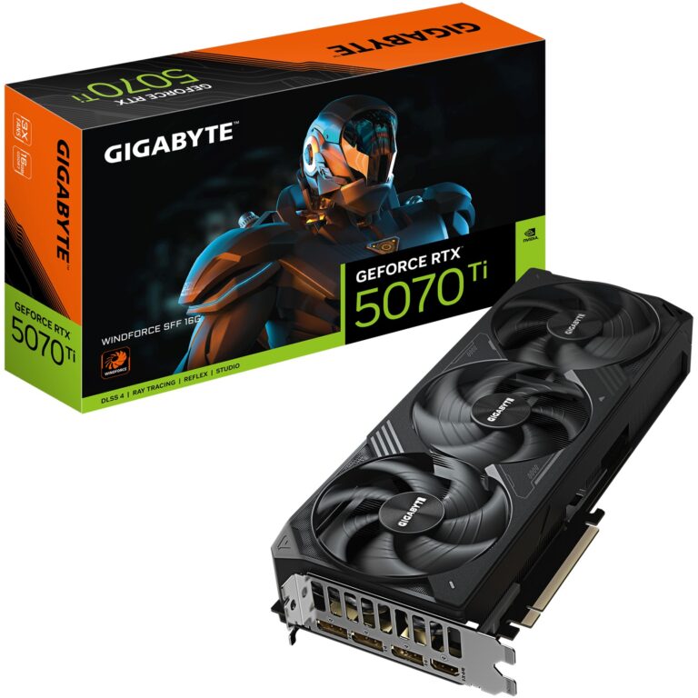 Kartelë Grafike RTX 5070 Ti Gigabyte Windforce 16GB GDDR7 3 Fan