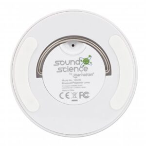 Altoparlant Bluetooth MANHATTAN LED / LED me tre nivele ndriçimi dhe gjashtë ngjyra, microSD / Aux 3.5 mm / E bardhë