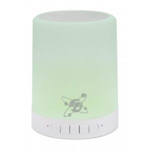 Altoparlant Bluetooth MANHATTAN LED / LED me tre nivele ndriçimi dhe gjashtë ngjyra, microSD / Aux 3.5 mm / E bardhë