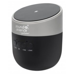 Altoparlant Bluetooth MANHATTAN Sound Science / kontrolle 5V/1A / MicroSD / e zezë/antracit