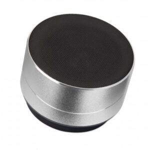 Altoparlant Bluetooth MANHATTAN metalik LED me dritë shumëngjyrëshe / kontrolle, portë USB-A / MicroSD / 3.5 mm / argjend