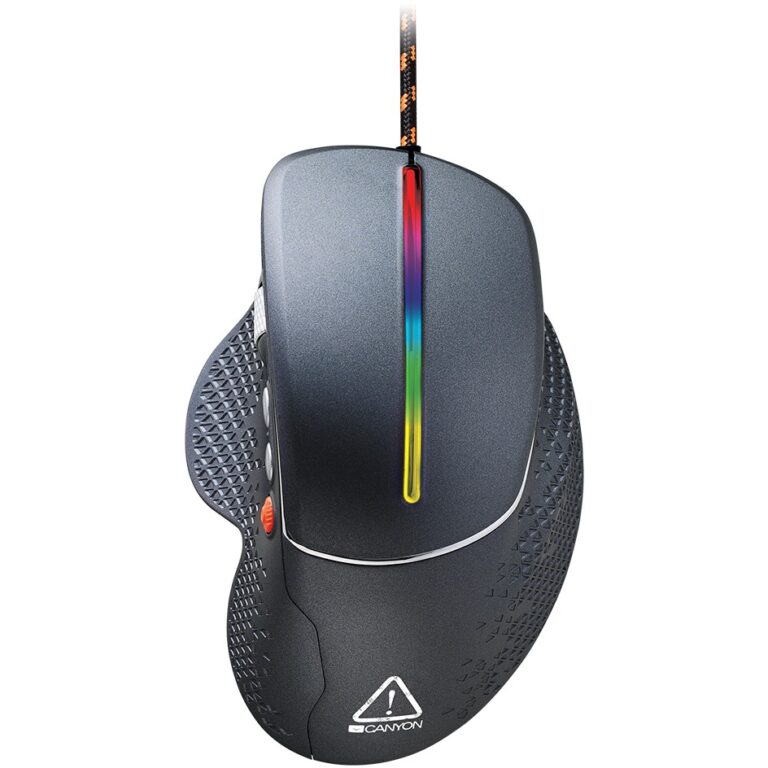 Maus Gaming Canyon Apstar GM-12 / 6400 DPI / RGB / 6 Keys / E zezë