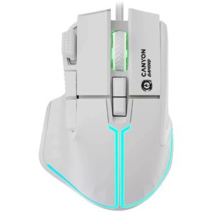 Maus Gaming Canyon Fortnax GM-636 / 20000 DPI / RGB / 9 Keys / e bardhë