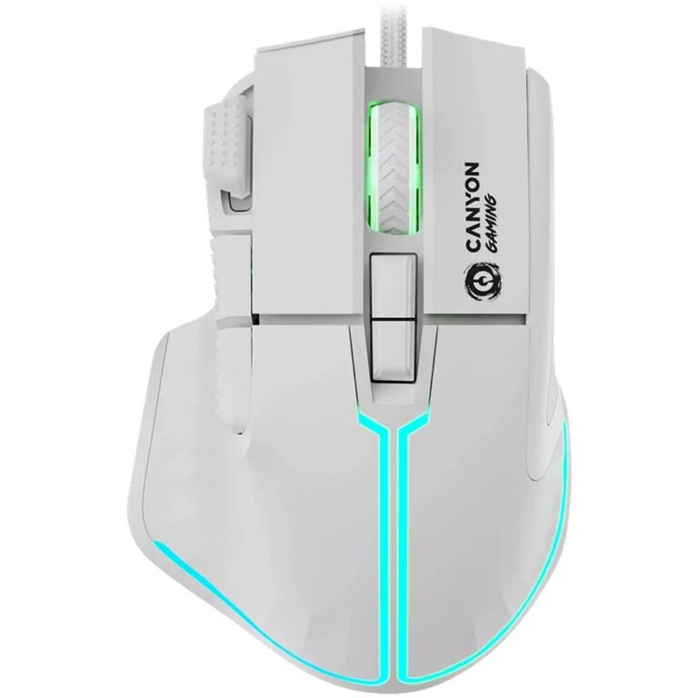Maus Gaming Canyon Fortnax GM-636 / 20000 DPI / RGB / 9 Keys / e bardhë