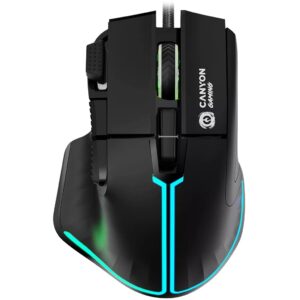 Maus Gaming Canyon Fortnax GM-636 / 20000 DPI / RGB / 9 Keys / e zezë