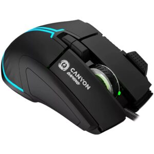 Maus Gaming Canyon Fortnax GM-636 / 20000 DPI / RGB / 9 Keys / e zezë