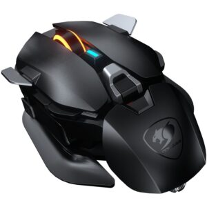 Maus Gaming COUGAR DualBlader Optical / wireless / 16000 DPI / e zezë