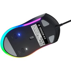 Maus Gaming COUGAR MINOS EX. RGB / 6400 DPI / me kabllo / e zezë