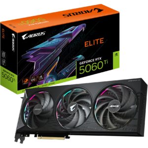 Kartelë grafike NVIDIA Gigabyte RTX5060 TI AORUS Elite 16GB GDDR7 HDMI 3xDP