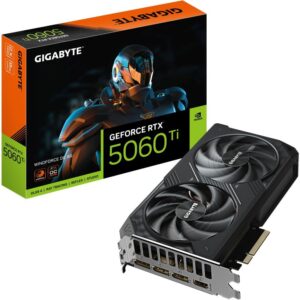 Kartelë Grafike Nvidia Gigabyte RTX 5060 TI Windforce OC 8GB GDDR7 HDMI 3xDP