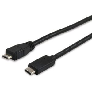 Kabllo Equip USB-C 2.0 & micro B St/St 1.00m / e zezë