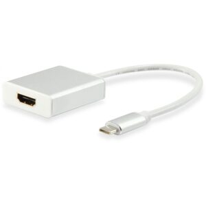 Konverter Equip Adapter USB-C & HDMI 4K30Hz 0.15m / e bardhë