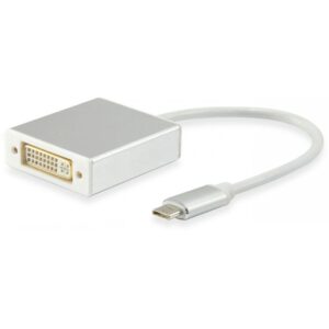 Konverter Equip Adapter USB-C & DVI-I DualLink (24+5) 2k60Hz 0.15m / e bardhë