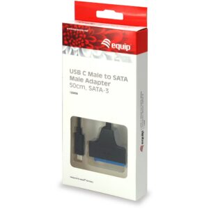 Konverter Equip Adapter USB-C & SATA Kabel -5Gbs 0.50m / E zezë