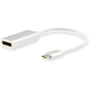 Konverter Equip Adapter USB-C & DisplayPort 4K60Hz 0.15m / e bardhë