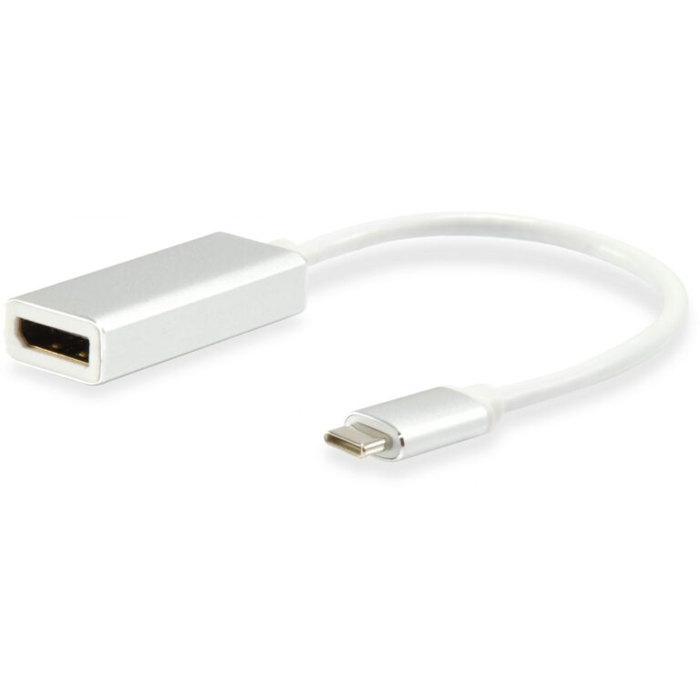 Konverter Equip Adapter USB-C & DisplayPort 4K60Hz 0.15m / e bardhë