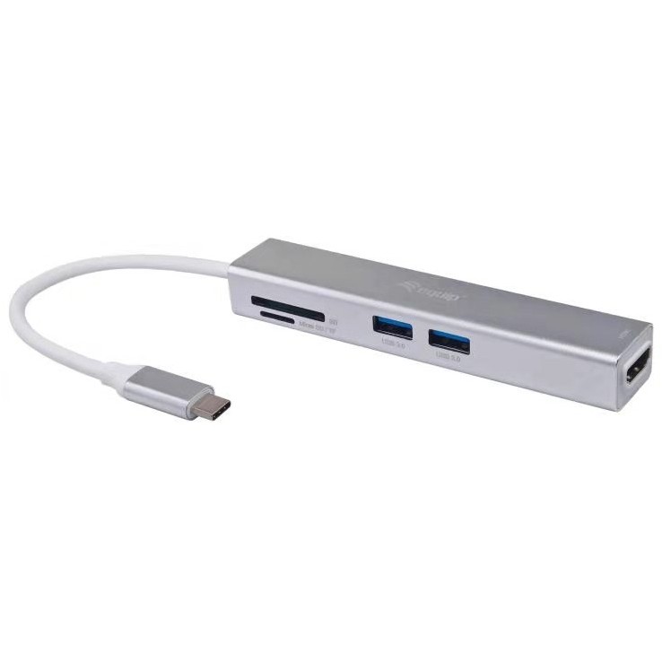 Adapter USB-C–HDMI+2xUSB 3.0+SD / Equip / 0.15m / 4K30Hz - Zezë