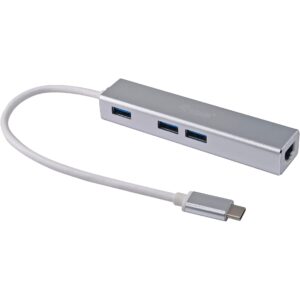 Adapter USB-C–RJ45+3xUSB 3.0 / Equip / 0.15m / 1Gbps - Argjend
