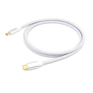 Kabllo USB / USB-C 3.2 / Equip / C–C / 1.0m / 5A / 4K60Hz - Bardhë