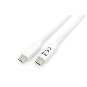 Kabllo Equip USB-C 3.2 & C St/St 1.00m 3A/20V / e bardhë