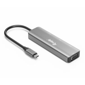 Docking Station Equip USB-C & HDMI/DisplayPort/VGA 4K/1080P/60Hz / Gri