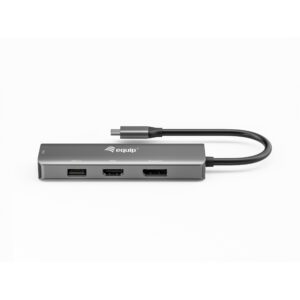 Docking Station Equip USB-C & HDMI/DisplayPort/VGA 4K/1080P/60Hz / Gri