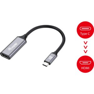 Kabllo Adapter Equip USB-C & HDMI 2.0 4K60Hz 0.15m / Gri - Figura 5