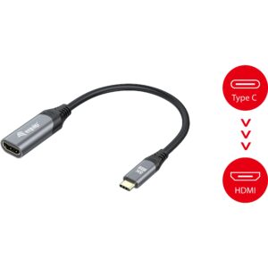 Kabllo Adapter Equip USB-C & HDMI 2.1 8K60Hz 0.15m / Gri
