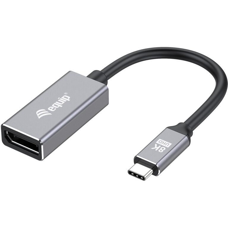 Kabllo Adapter Equip USB-C & DisplayPort 1.4 8K60Hz 0.15m / Gri