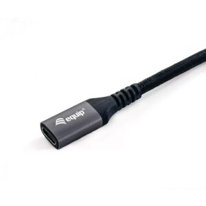 Kabllo Equip USB-C 3.2 & C Verl. St/Bu 1.00m 5A 4K/60Hz / e zezë