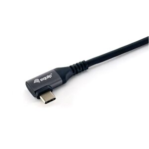 Kabllo Equip USB-C 2.0 & C wink. St/St 3.00m 5A 480Mbps / e zezë