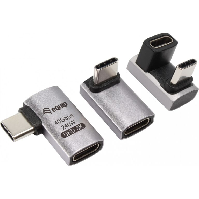 Adapter Equip USB 4.0 në USB-C / 40Gbps / 240W PD / Paketim 3 copë – Hiri