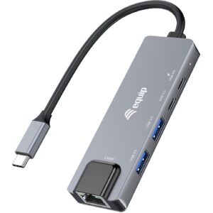 Adapter USB‑C Equip → RJ45 / 10/100/1000/2500 Mbps + USB 3.2 / Zezë