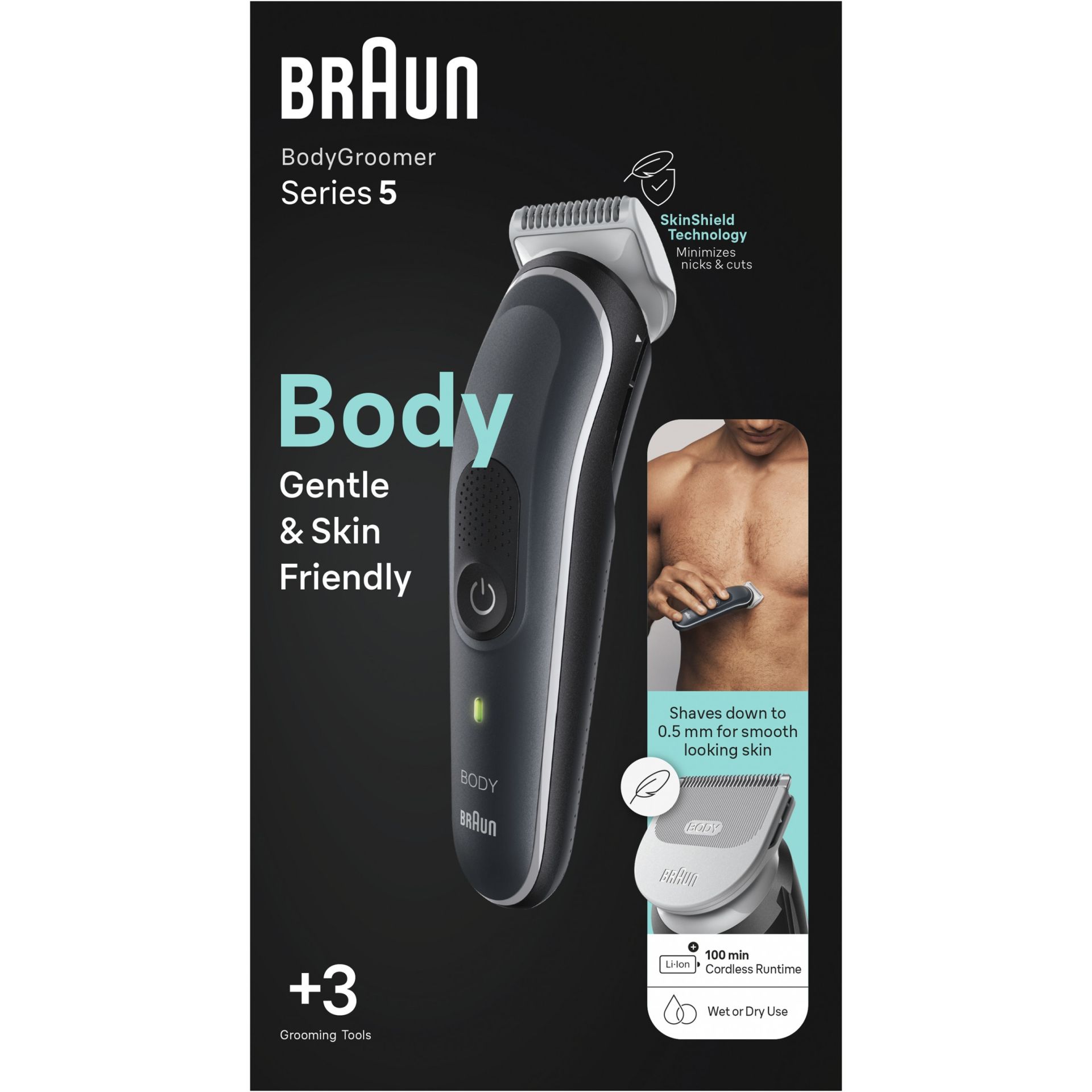 Makinë rroje elektrike Braun BG 5340 BodyGroomer - Figura 2