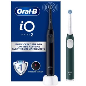 Furçë dhëmbësh elektrike Oral‑B iO Series 2 / Me 2 dorëza – Zezë / Gjelbër