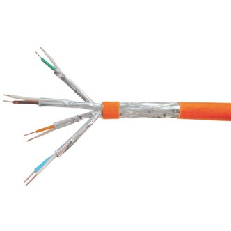 Kabllo UTP Equip Instal.Kab Cat7 S/FTP 4P23 100.00m orange LSZH