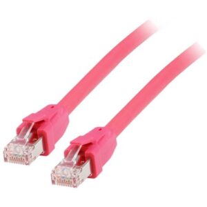 Kabllo për Rrjet Equip Patch Cable Cat8.1 S/FTP / 2xRJ45 / 0.50m / Rozë / LSZH – Polybag