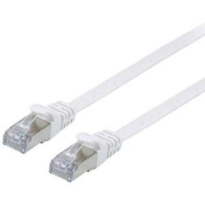Kabllo për Rrjet Equip Patch Cable Cat6A U/FTP / 2xRJ45 / 5.00m / Bardhë / Flat / LSZH – Polybag