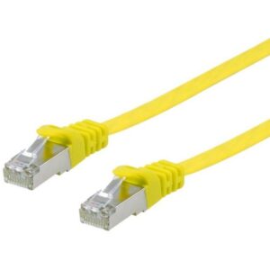 Kabllo për Rrjet Equip Patch Cable Cat6A U/FTP / 2xRJ45 / 5.00m / Verdhë / Flat / LSZH – Polybag