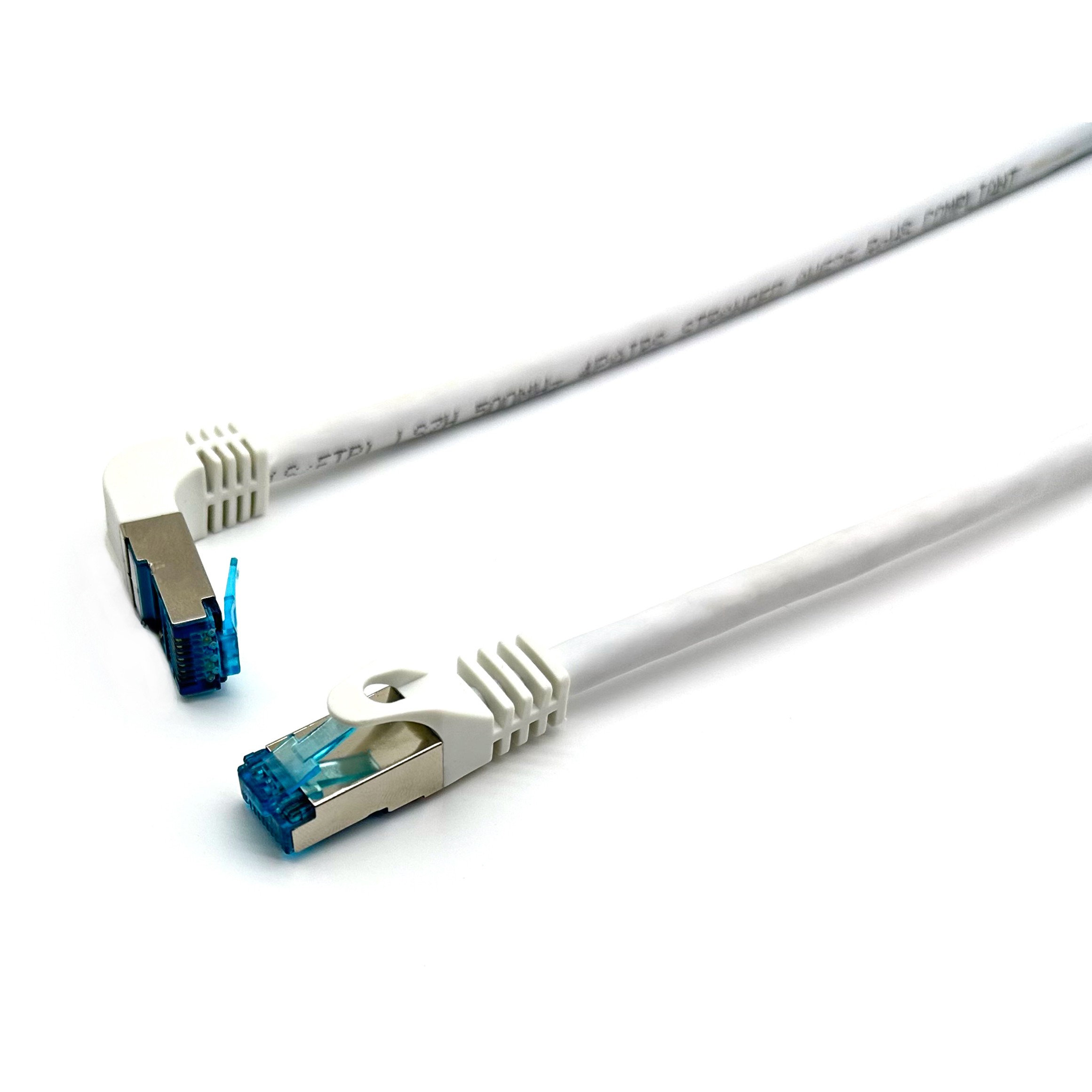 Kabllo për Rrjet Equip Patch Cat6A S/FTP RJ45 në RJ45 / 1.00m / këndor / LSZH / Polybag – Bardhë