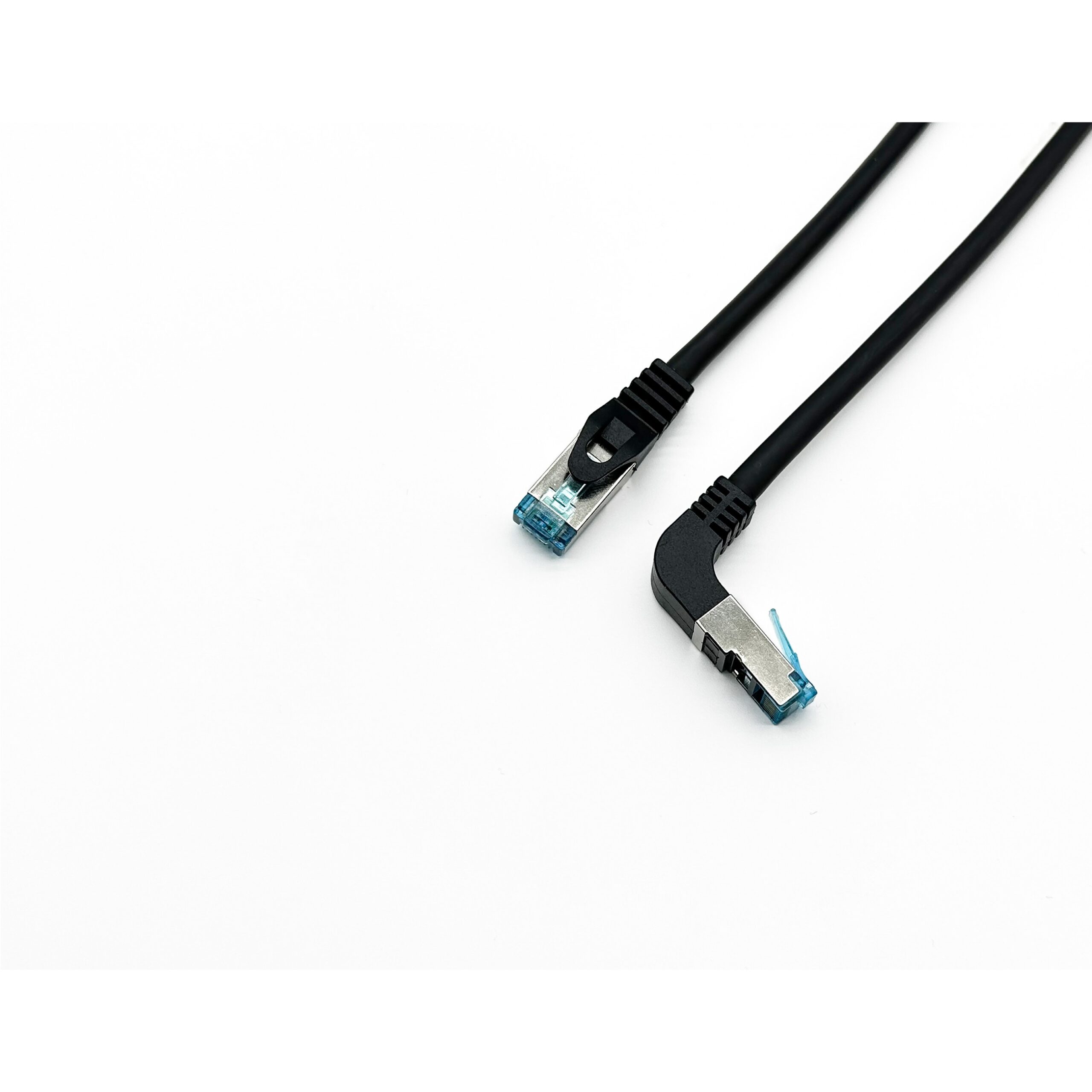 Kabllo për Rrjet Equip Patch Cat6A S/FTP RJ45 në RJ45 / 2.00m / këndor / LSZH / Polybag – Zezë