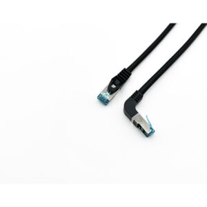 Kabllo për Rrjet Equip Patch Cat6A S/FTP RJ45 në RJ45 / 5.00m / këndor / LSZH / Polybag – Zezë