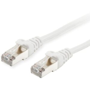 Kabllo për Rrjet Equip Patch Cat6A S/FTP RJ45 në RJ45 / 0.15m / LSZH / Polybag – Bardhë