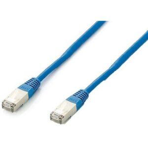 Kabllo për Rrjet Equip Patch Cat6A S/FTP RJ45 në RJ45 / 3.00m / e sheshtë / LSZH / Polybag – Blu