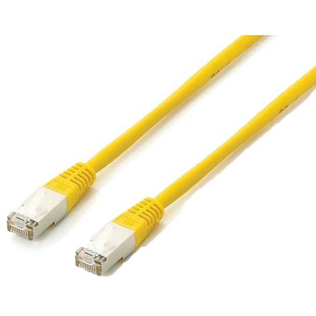 Kabllo për Rrjet Equip Patch Cat6A S/FTP RJ45 në RJ45 / 2.00m / e sheshtë / LSZH / Polybag – Verdhë