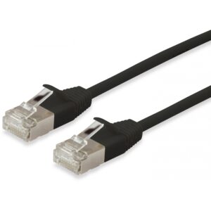Kabllo për Rrjet Equip Patch Cat6A F/FTP RJ45 në RJ45 / 1.00m / Slim / LSZH / Polybag – Zezë