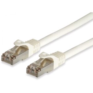 Kabllo për Rrjet Equip Patch Cat6A S/FTP RJ45 në RJ45 / 0.50m / e rrumbullakët / Cat7Pro LSZH / Polybag – Bardhë