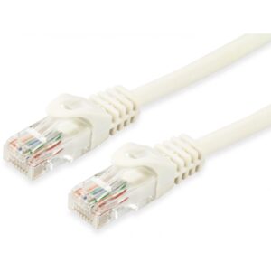 Kabllo për Rrjet Equip Patch Cat6A U/UTP RJ45 në RJ45 / 0.15m / e rrumbullakët / LSZH / Polybag – Bardhë